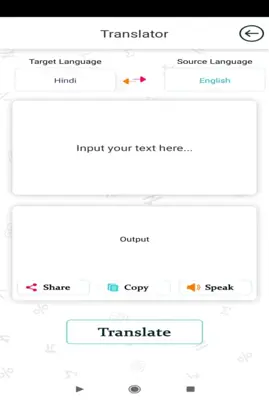 Translate Languages android App screenshot 1